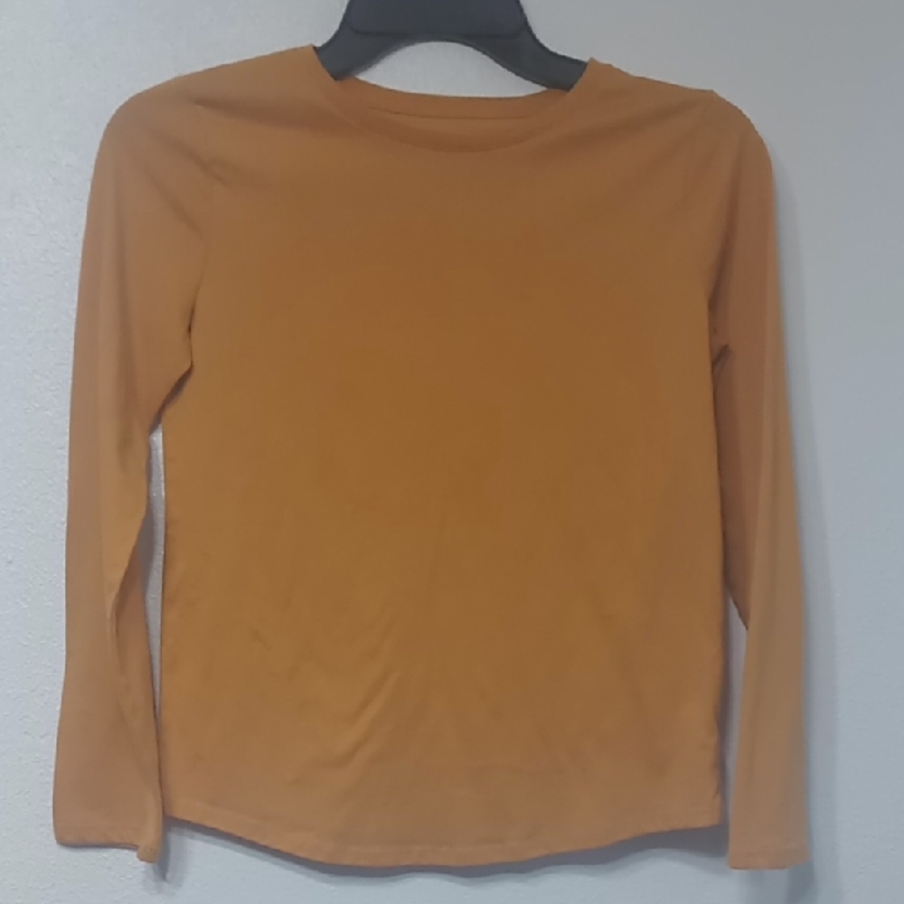 Girls Long Sleeve Top in Orange 3 shirt bundle